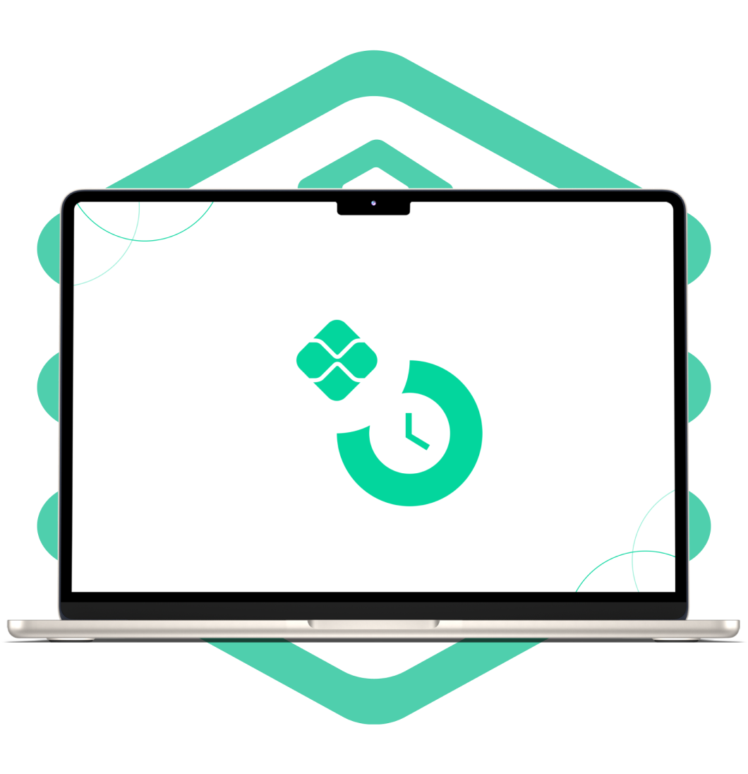 Computador mostrando pix com relógio