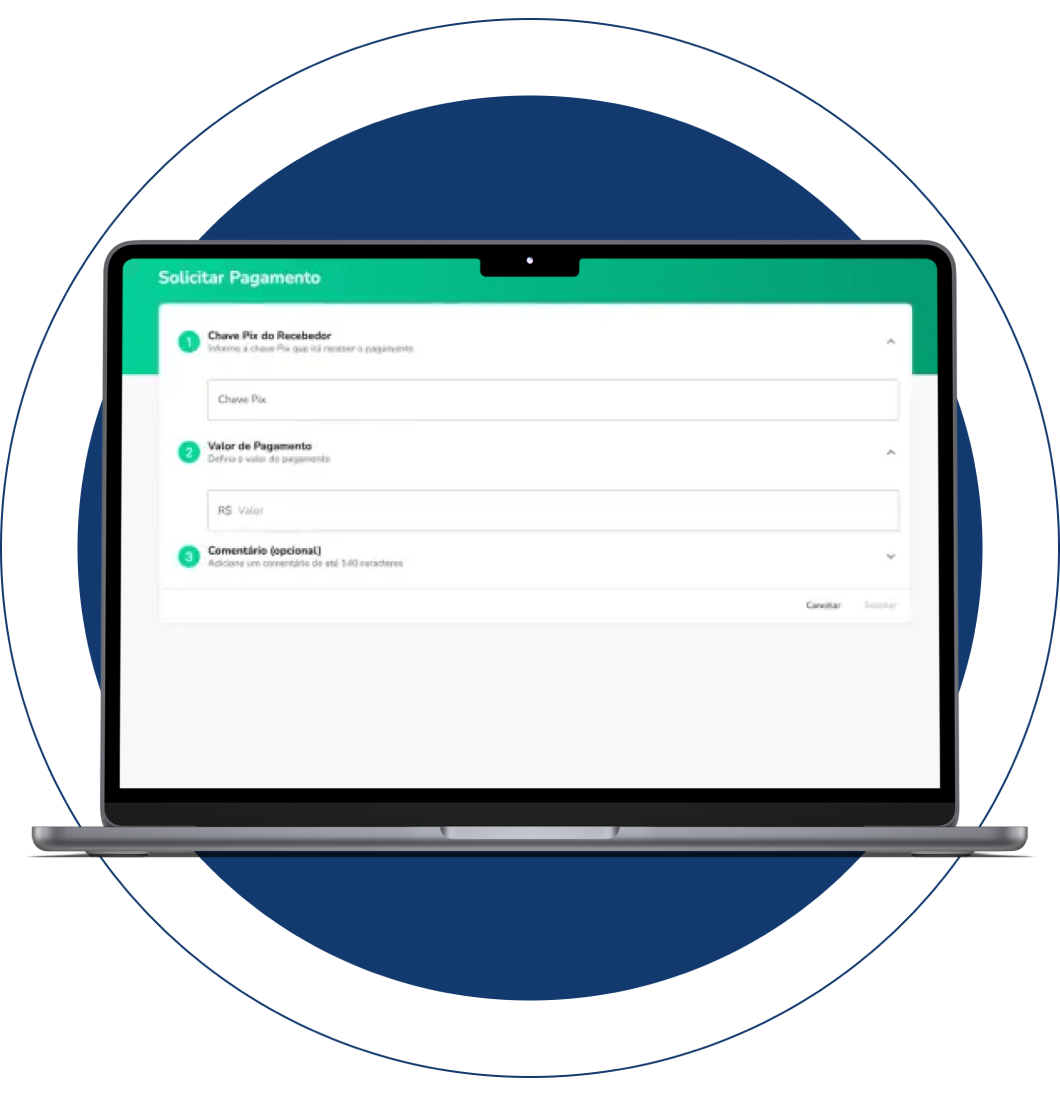 Exemplo de solicitação de pagamento com a openpix